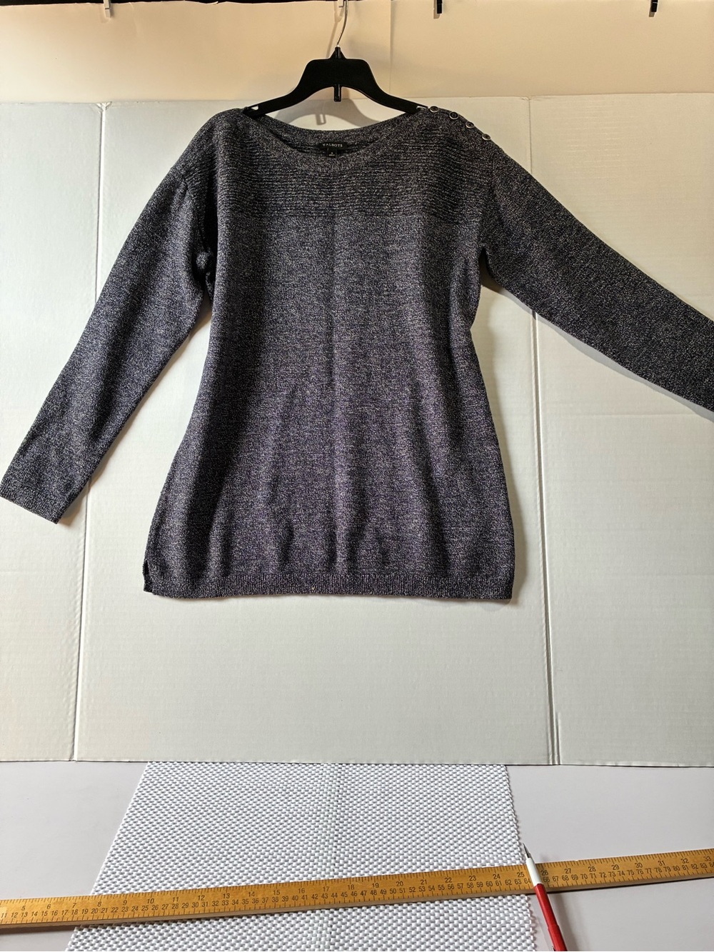 Talbots Women’s Long Sleeve Gray Knit Sweater
